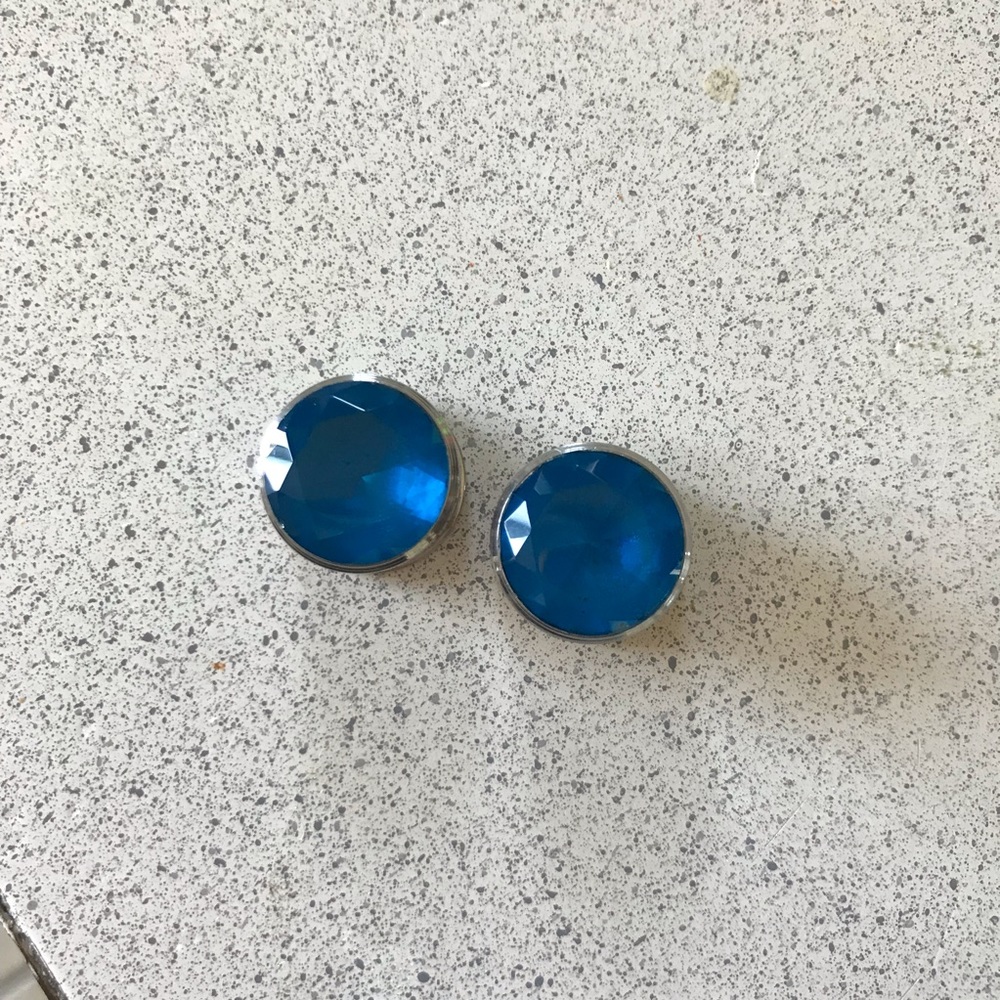 Blue Crystal Plugs (Gauge 5/8)